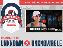 Tablet Screenshot of homefrontcrossfit.com